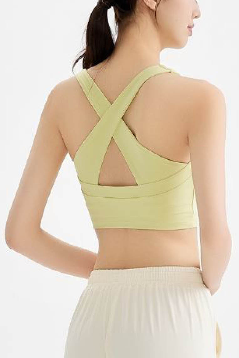 叉背收副乳健身背心