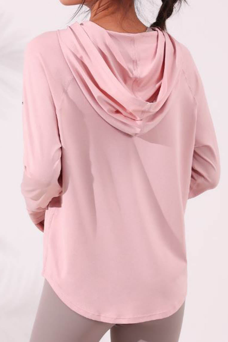 拉链卫衣连帽防晒外套