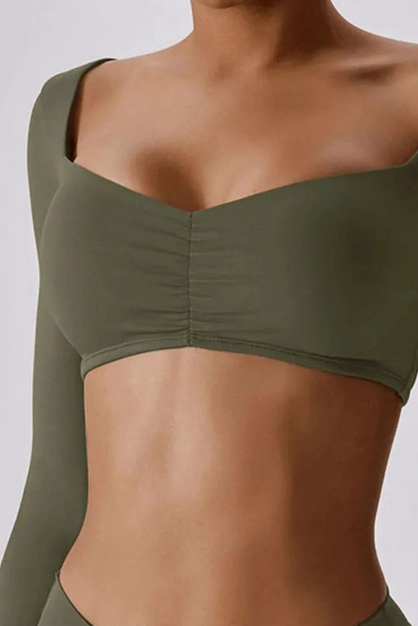 修身含胸垫瑜伽长袖