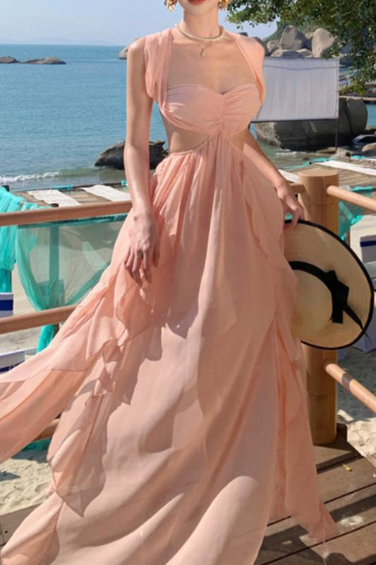 温柔系海边长裙