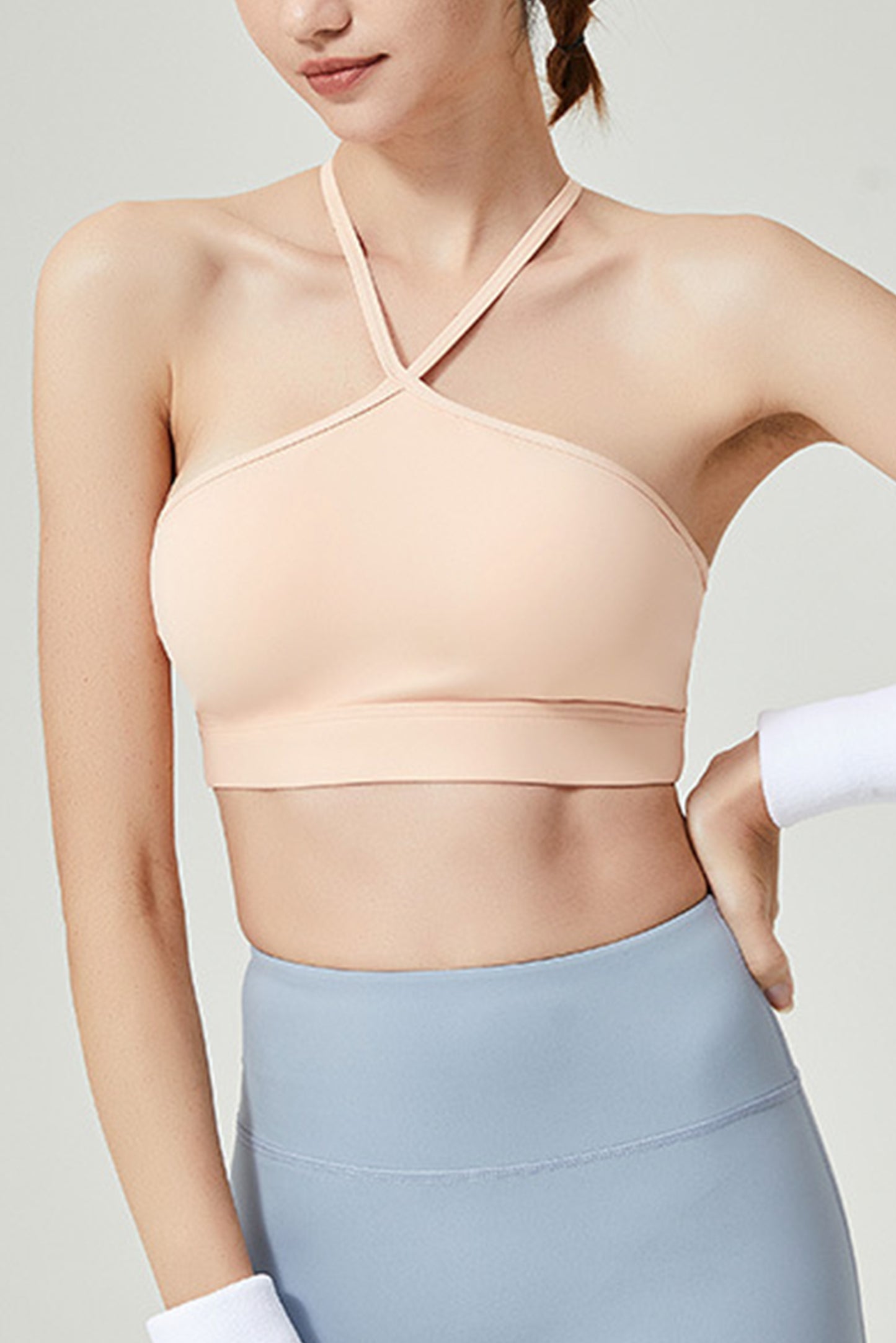 挂脖Y字蝴蝶背文胸