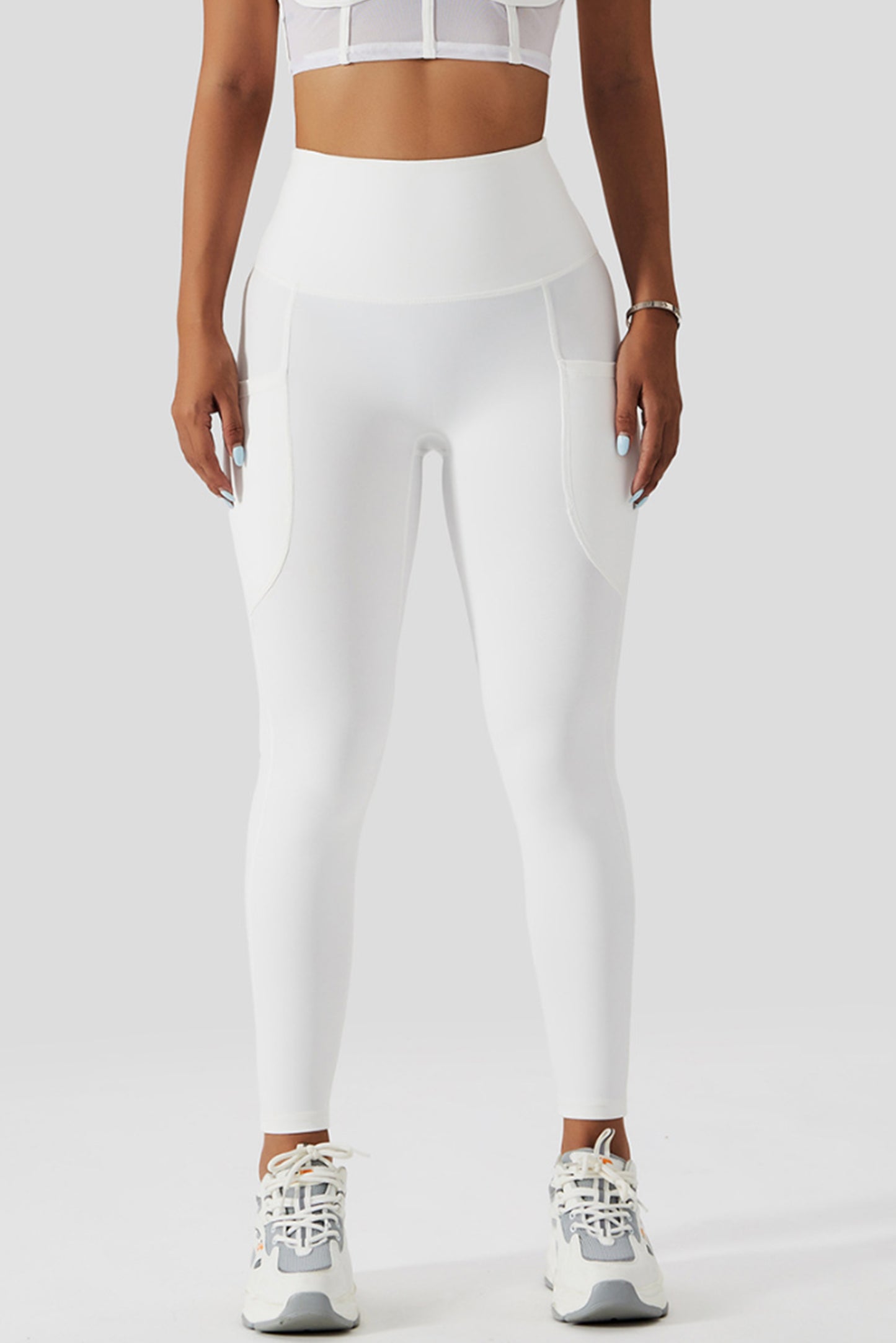 口袋裸感健身提臀裤