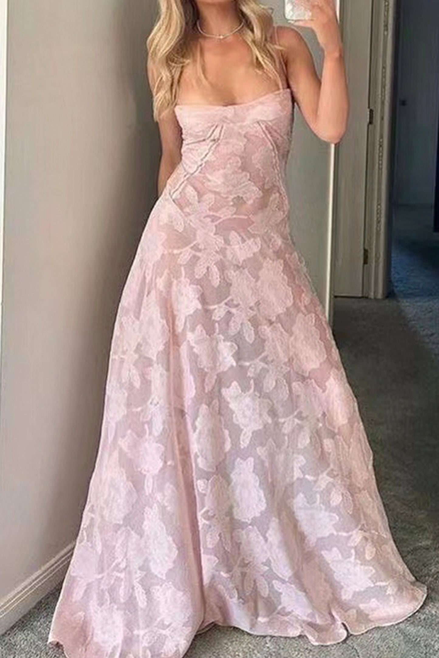 透视海边度假连衣裙