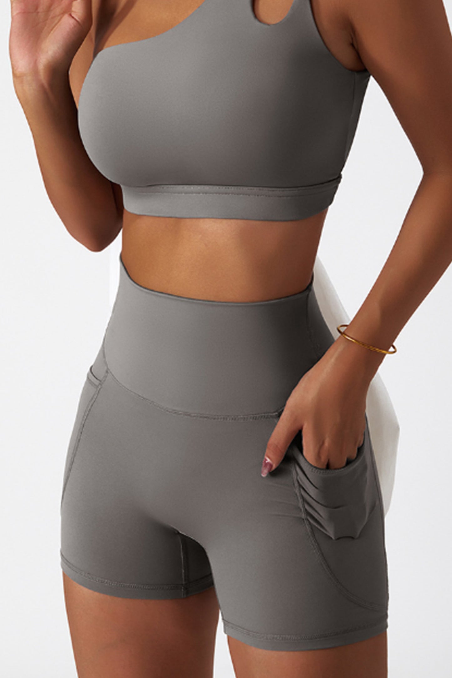 冰丝裸感口袋骑行裤