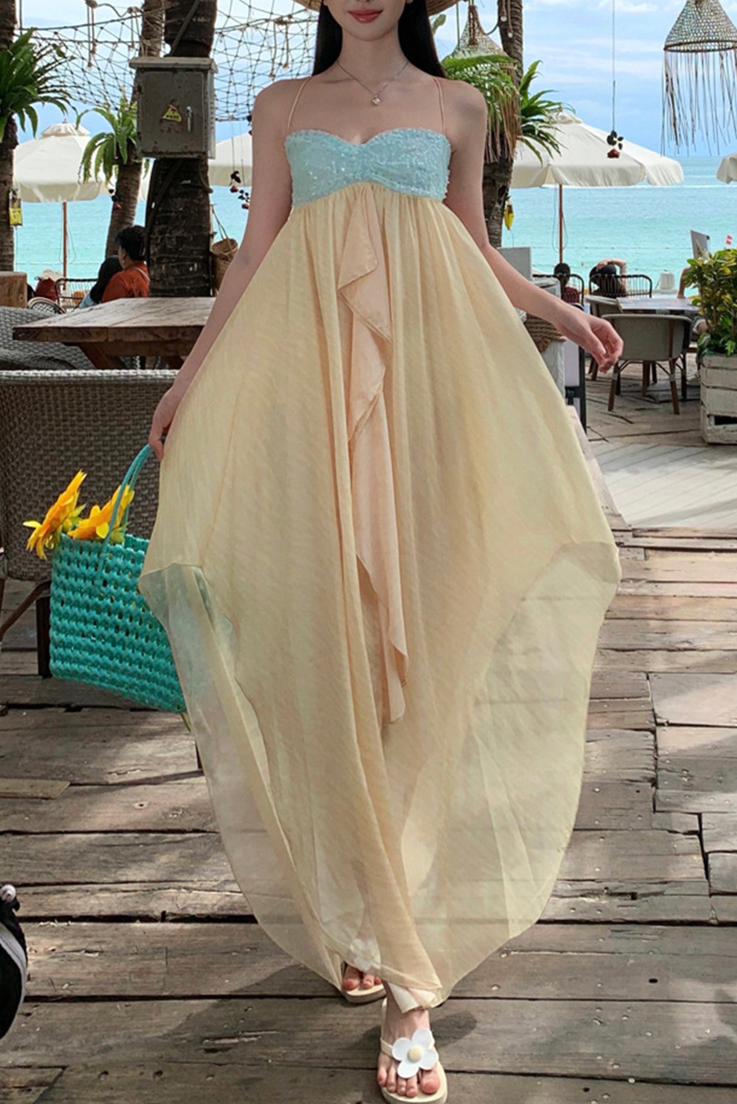 亮片超仙连衣裙