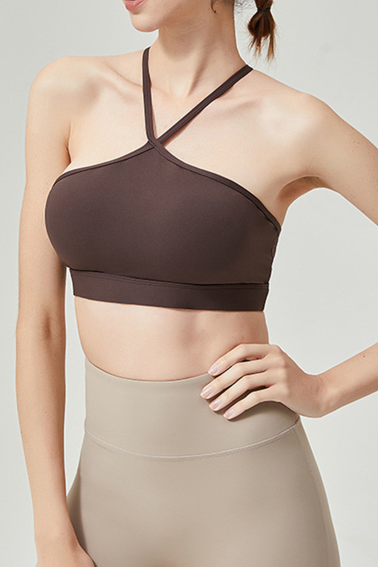 挂脖Y字蝴蝶背文胸