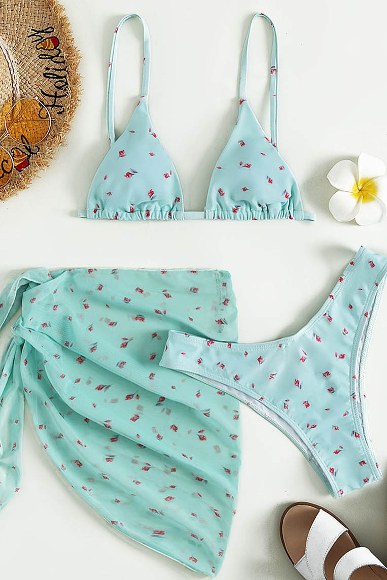 小玫瑰清新三点式