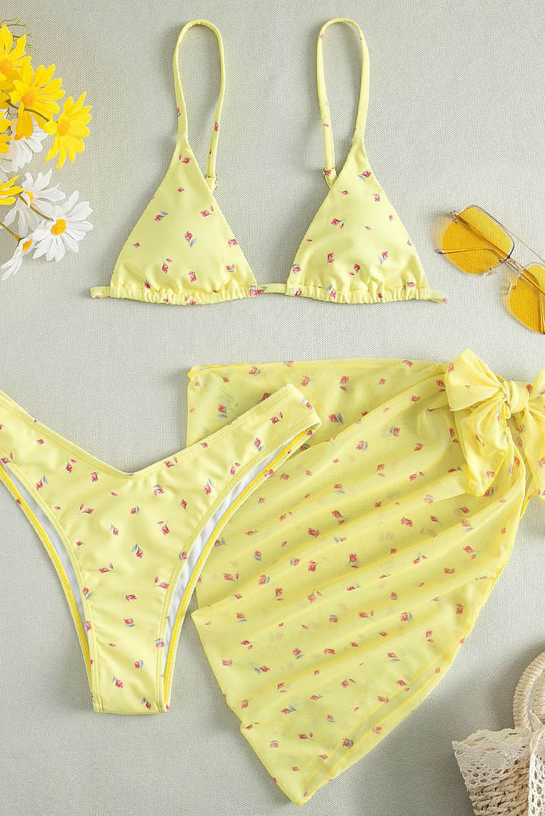 小玫瑰清新三点式