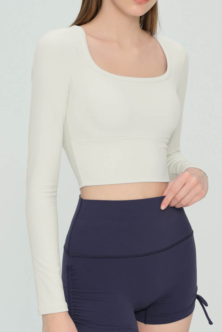 舒适固定杯瑜伽长袖