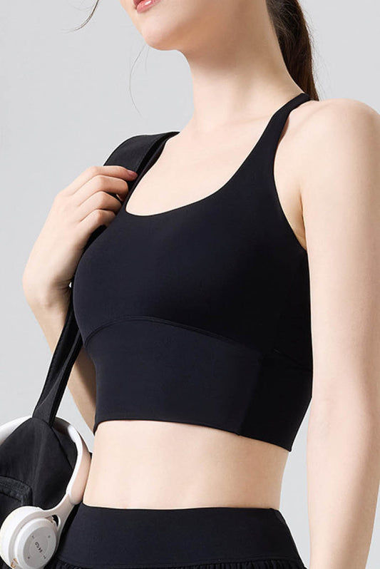 Butterfly Cross-Back High-Support Sports Bra