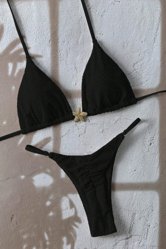 性感系带纯色bikini (Only Available Online)