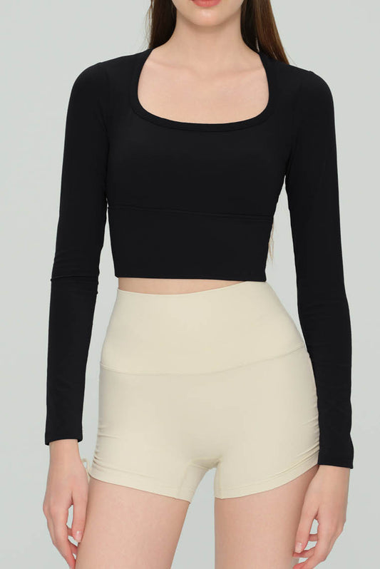 舒适固定杯瑜伽长袖