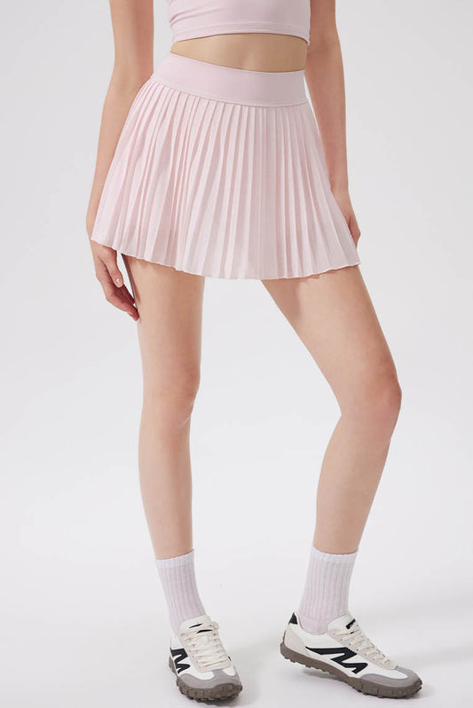 风琴褶防走光短裙