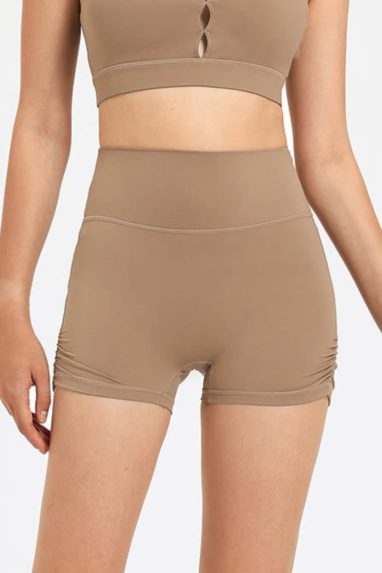 高腰健身提臀三分裤