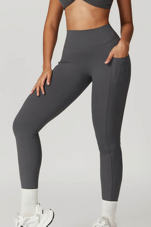 后浪缩褶显腰口袋长裤