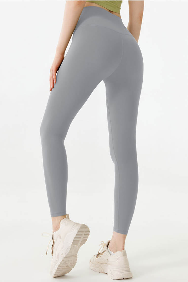 莱卡裸感高腰提臀瑜伽裤