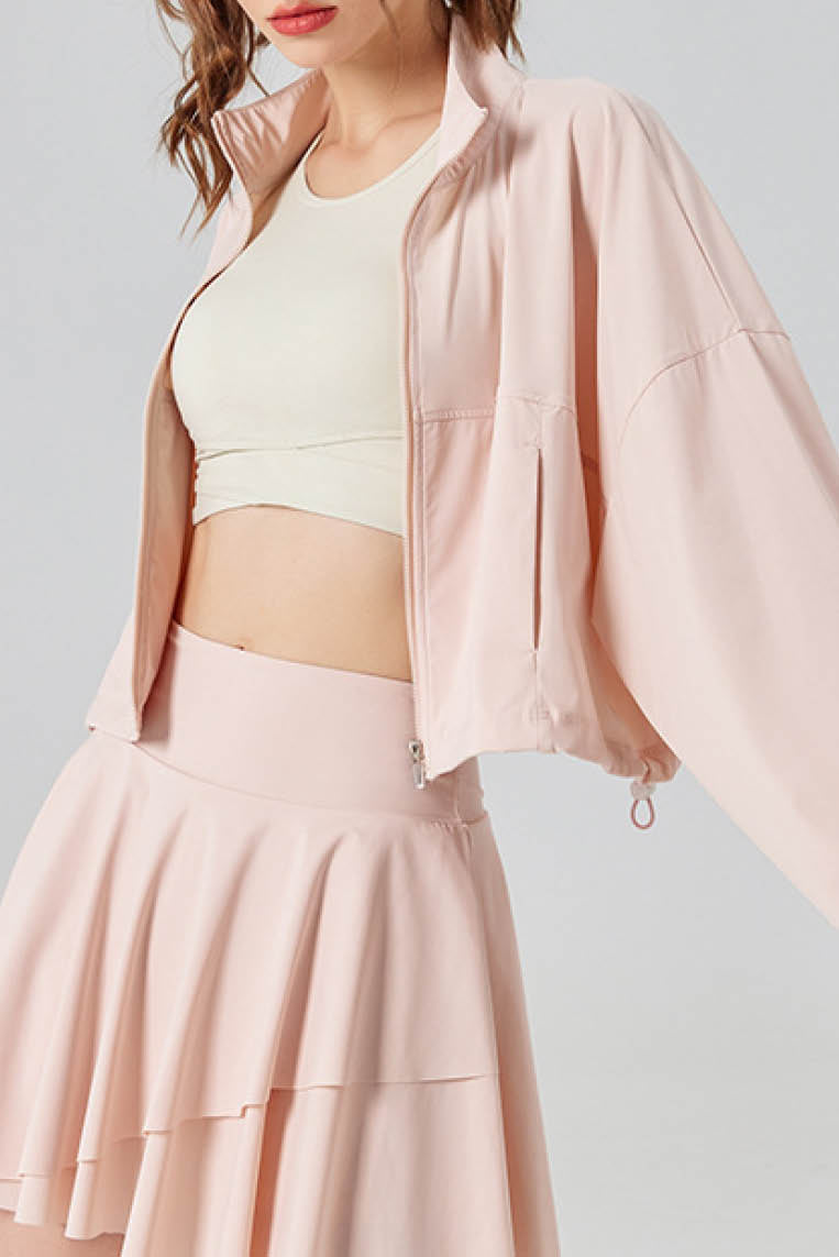 立领口袋凉感防晒外套