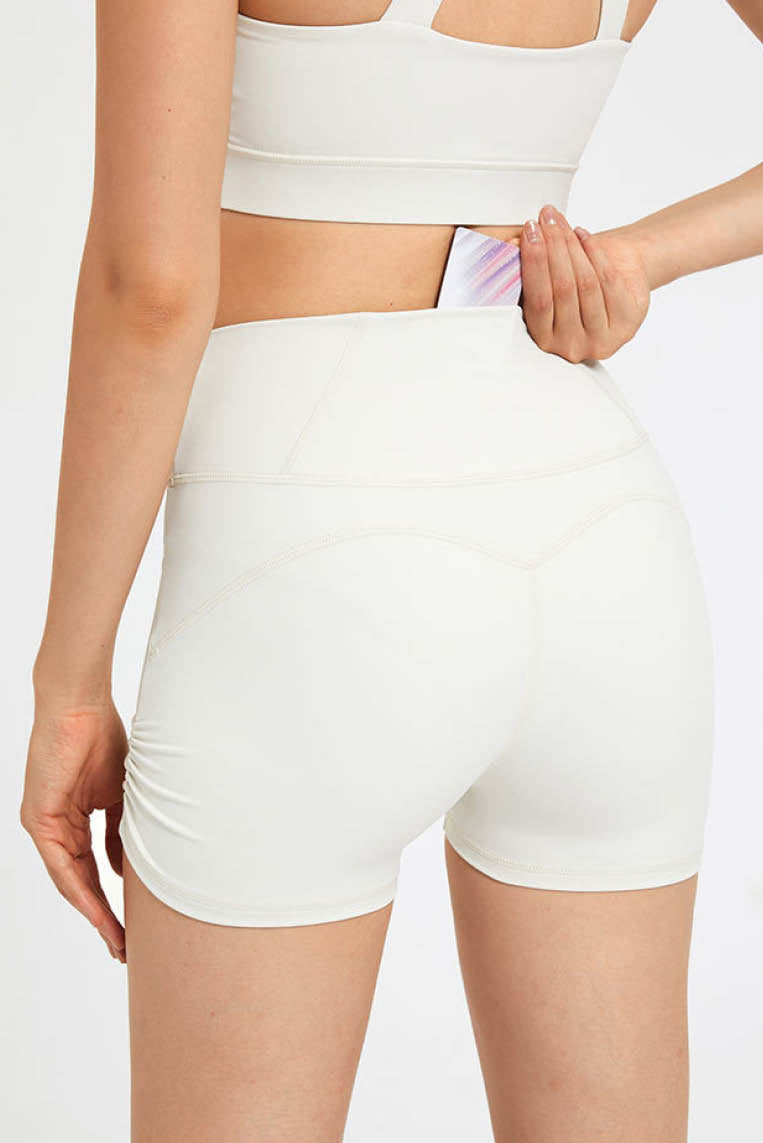 高腰健身提臀三分裤