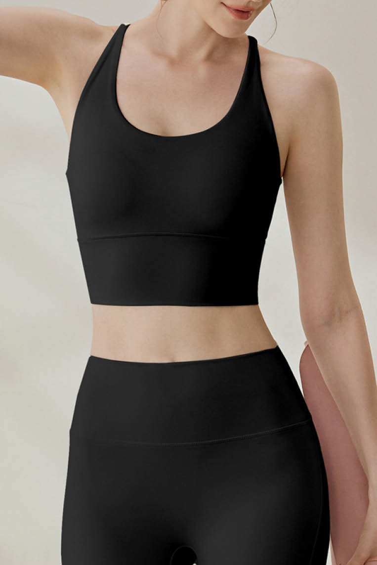 Thin Strap Open-Back High-Support Tank Top