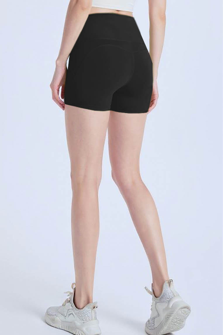 抗菌两分高腰提臀短裤