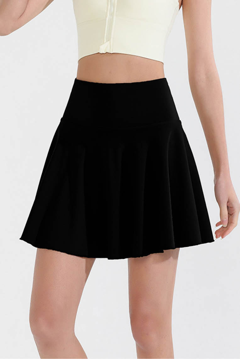 高腰防走光运动裤裙