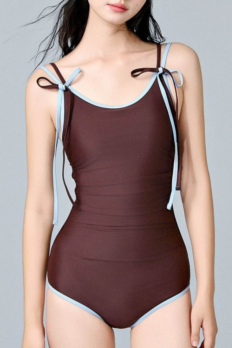 绝美体育系连体泳衣 (only available online)