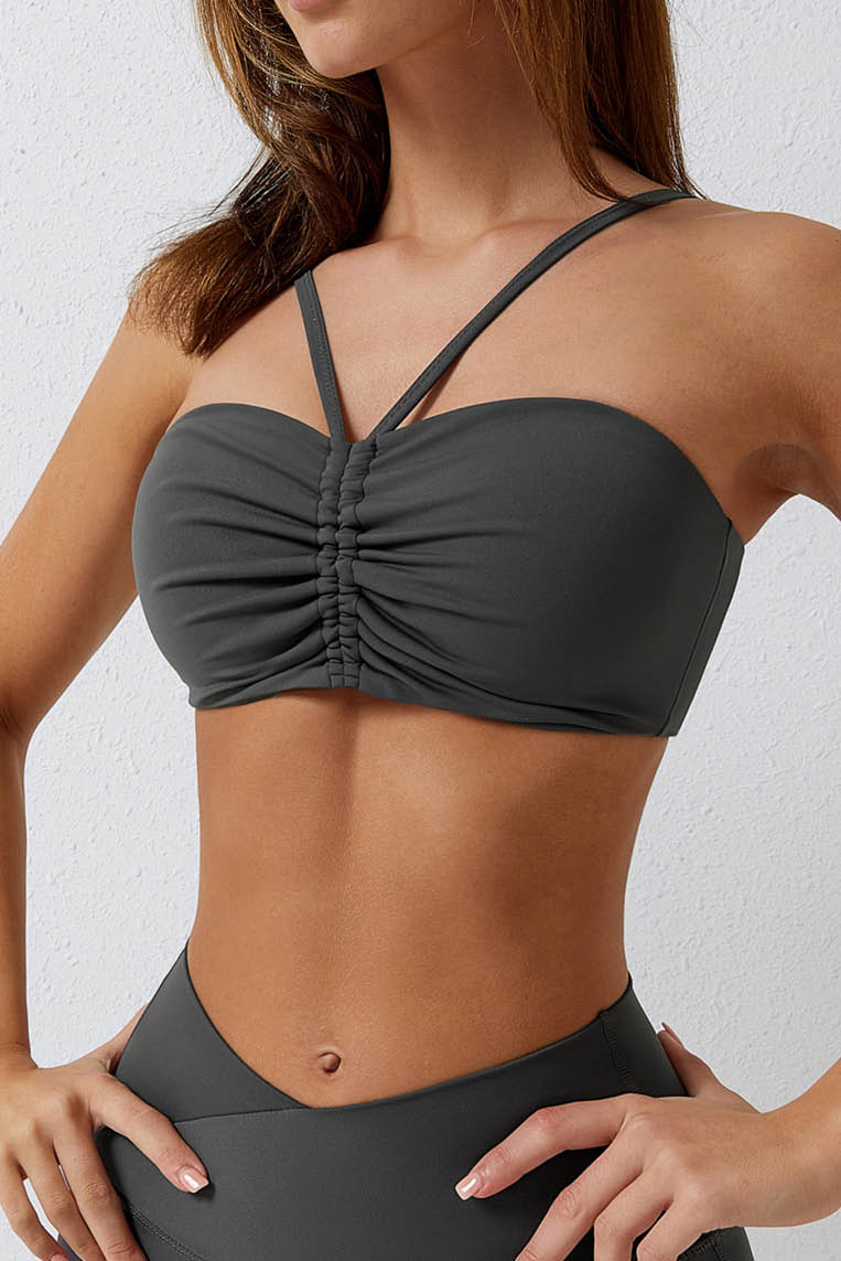 欧美磨毛裸感运动文胸