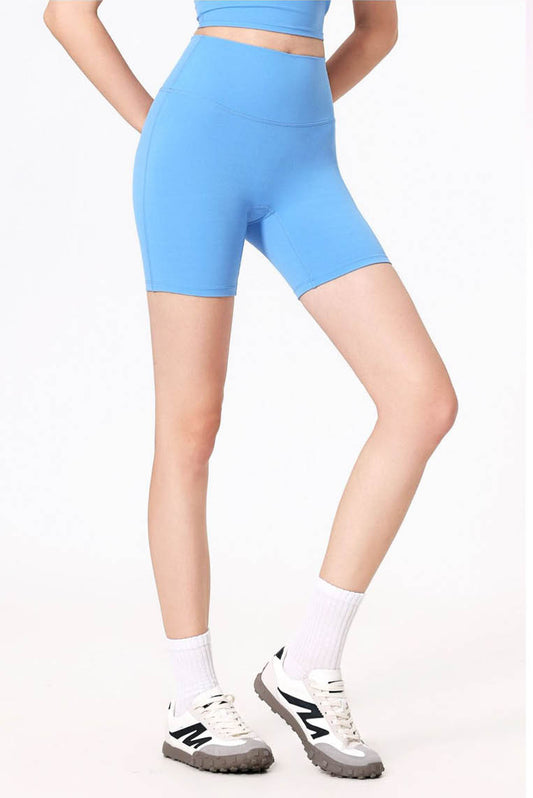 M型提臀高腰健身短裤