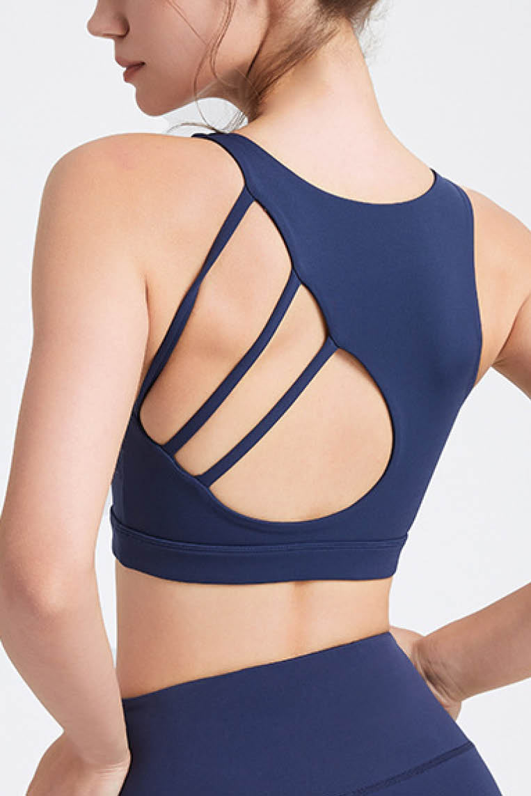 扇形美背防震运动背心