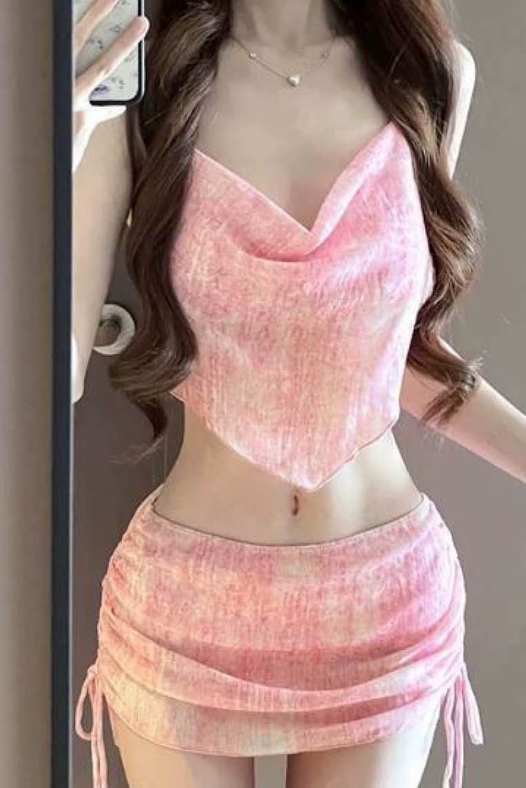 性感罩衫裙款三件套泳衣