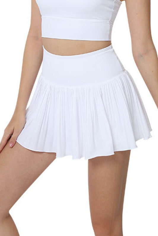 百条褶速干运动裙