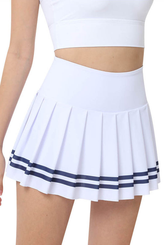 百褶双杠运动裙