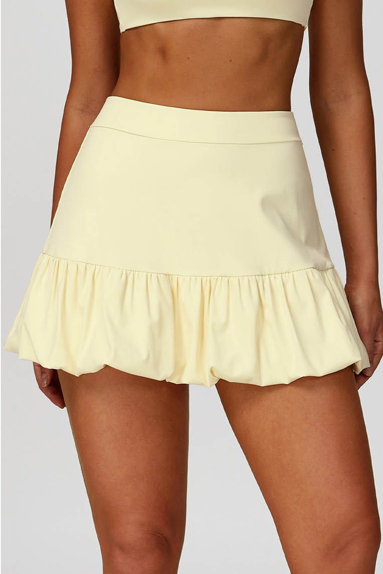 廓形拼缝运动短裙