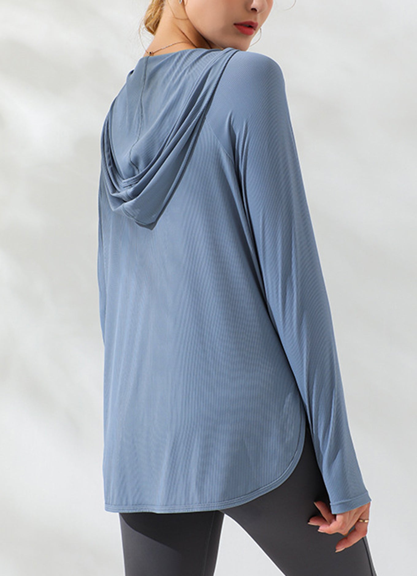 连帽长袖瑜伽服