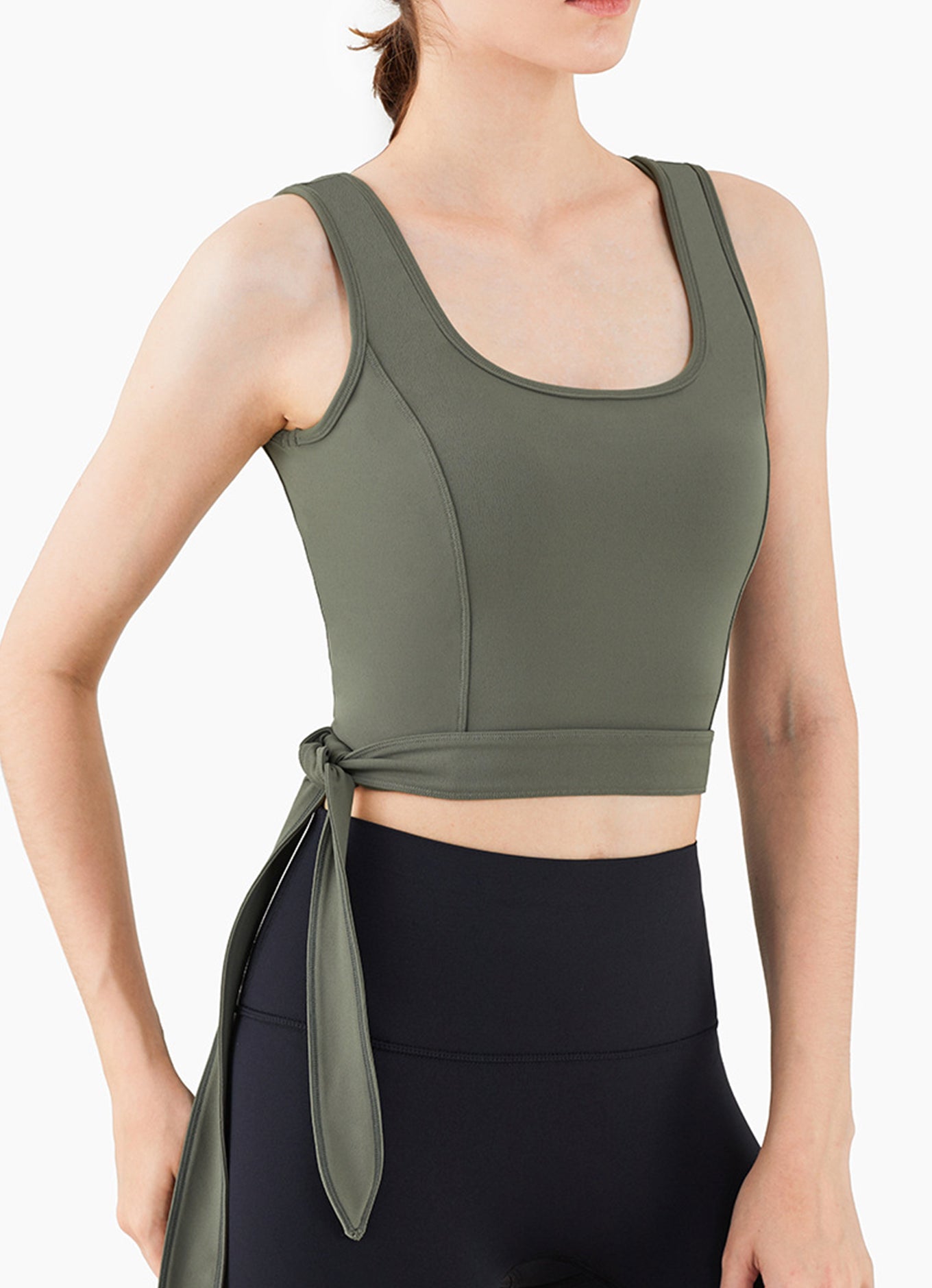 绑带运动小背心