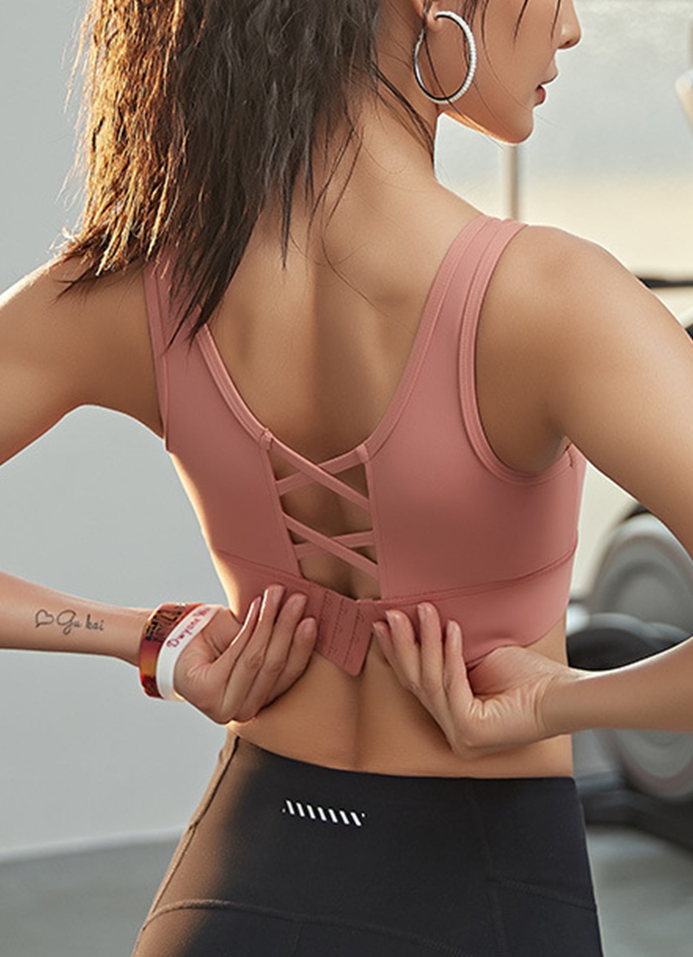 固定交叉美背文胸