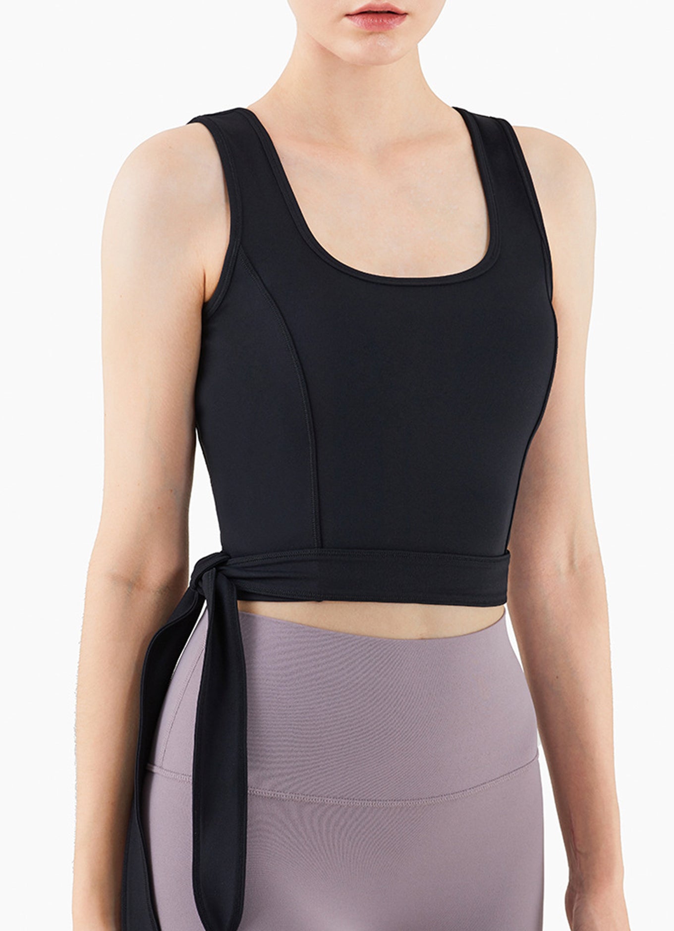 绑带运动小背心