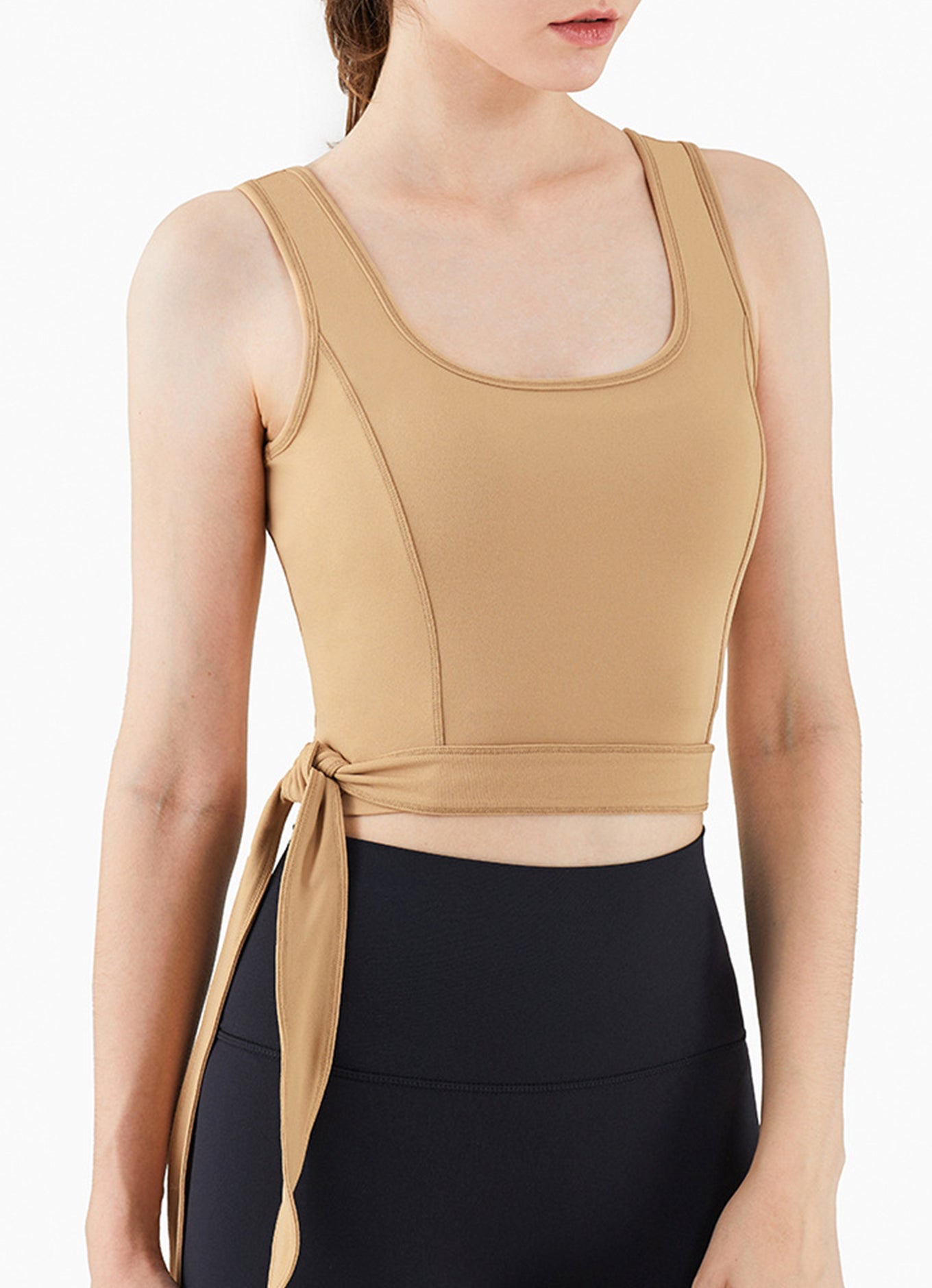 绑带运动小背心