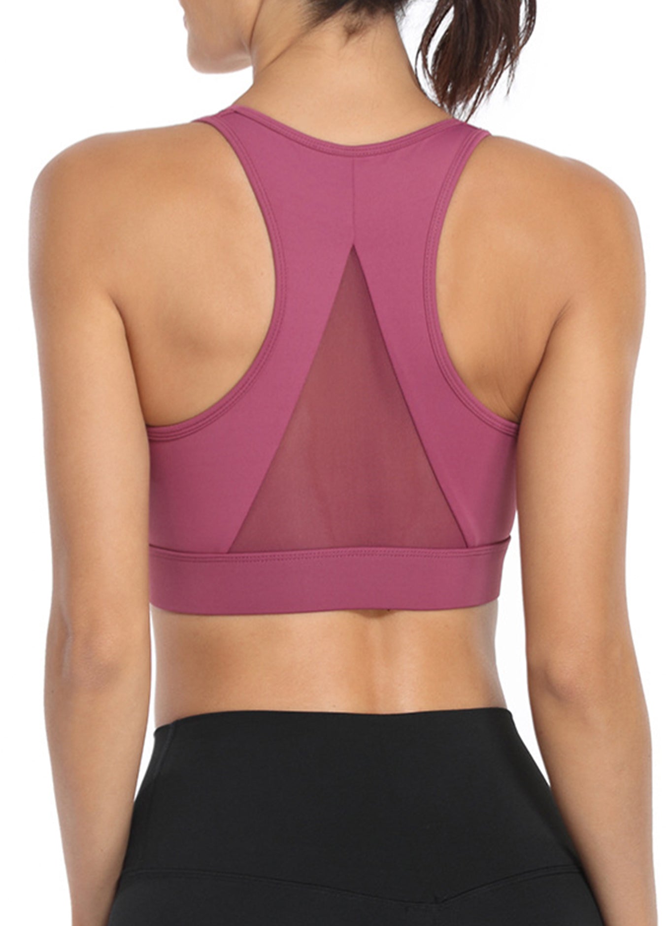 网纱拉链固定文胸