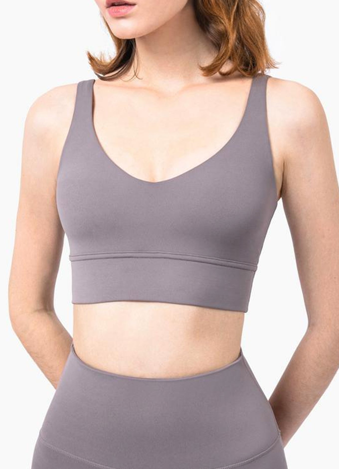 魅力深V防震文胸