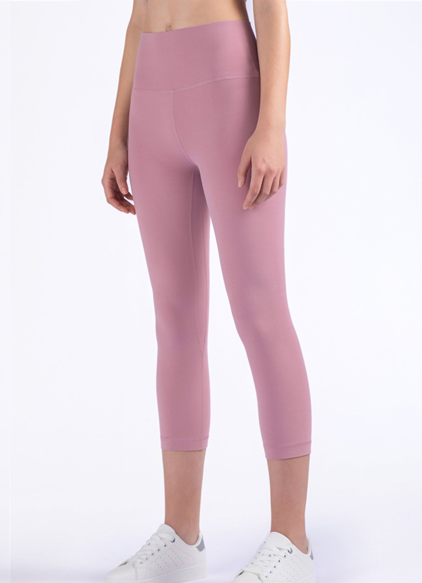 裸感七分高腰瑜伽裤