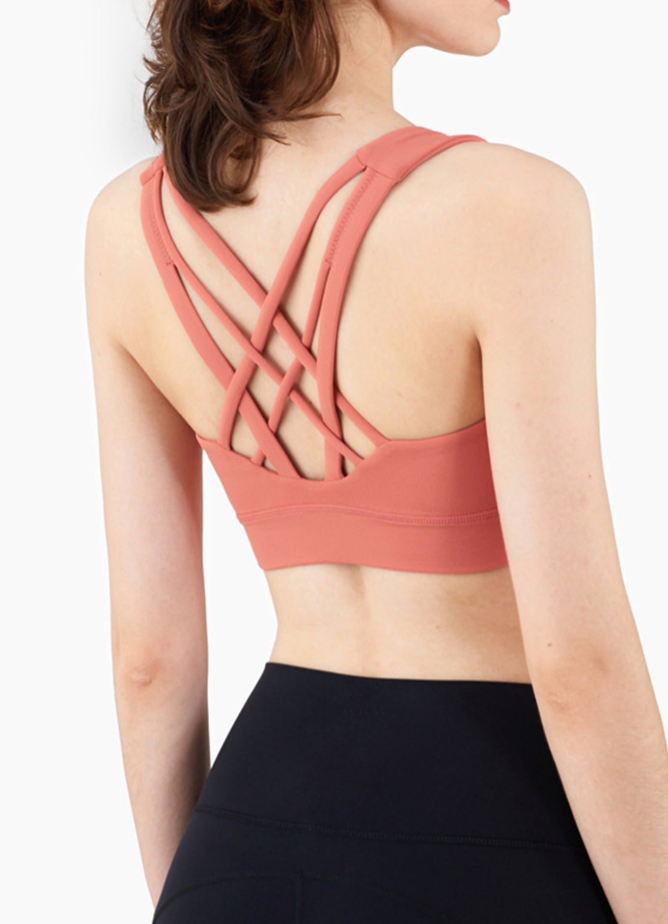 六带交叉美背文胸