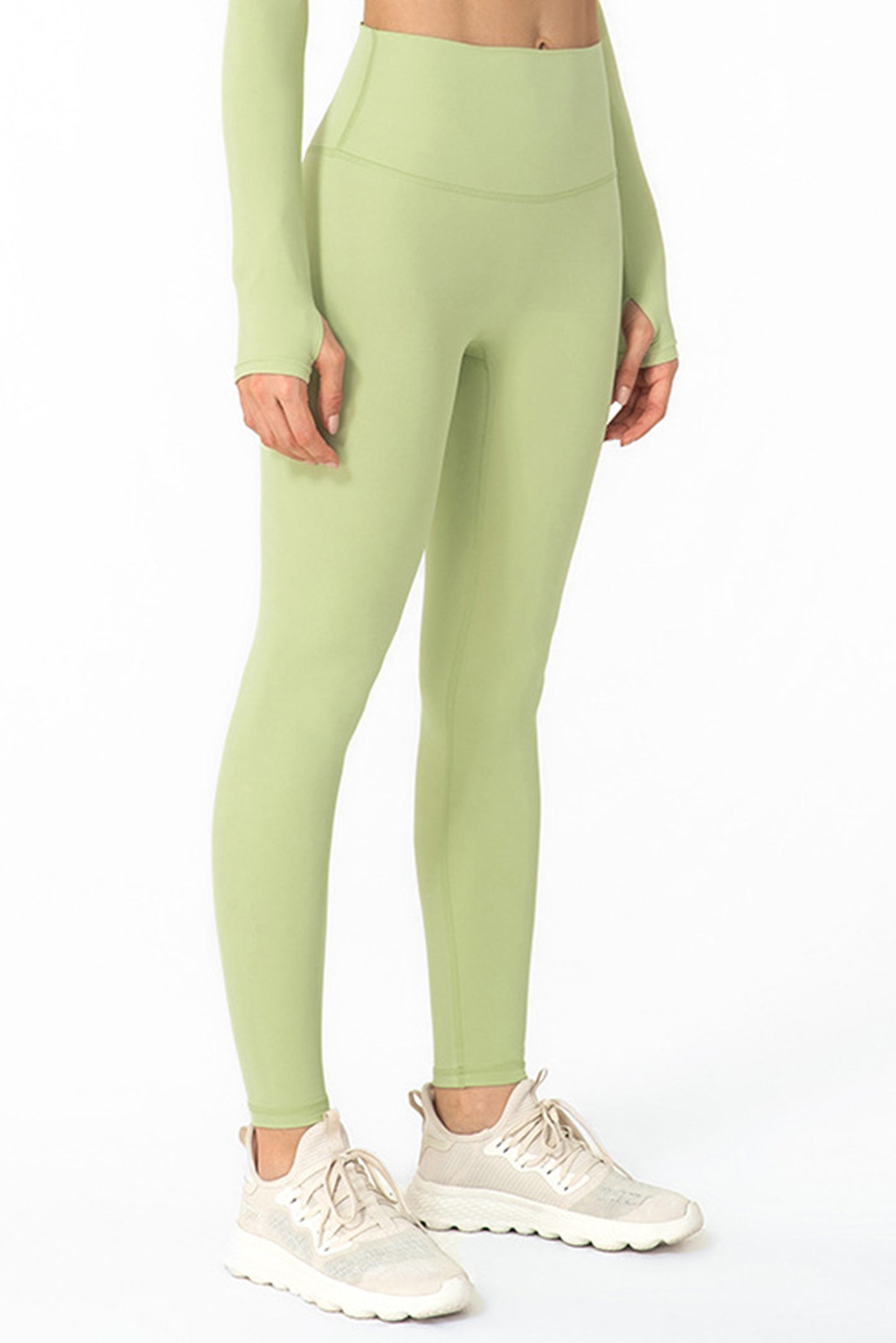 无痕裸感健身裤