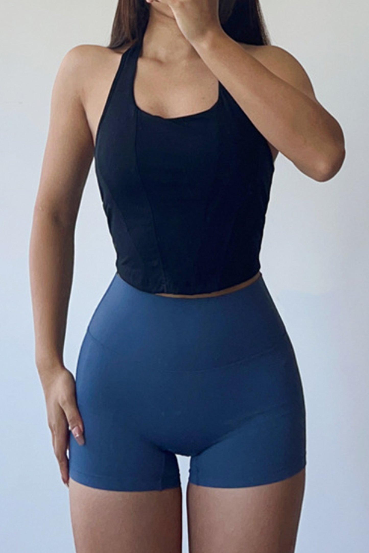 显瘦挂脖鱼骨文胸