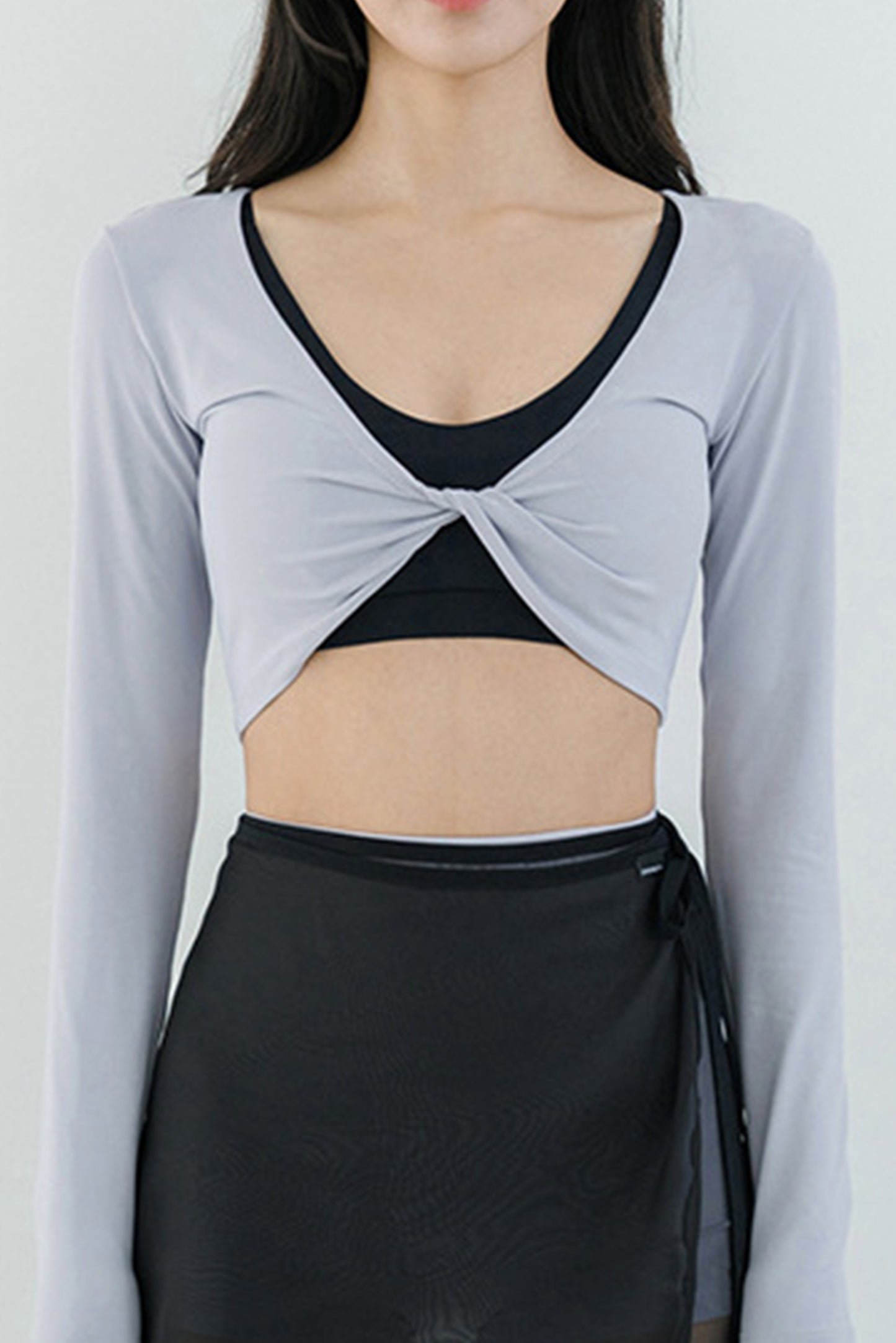 长袖瑜伽罩衫(单件外面罩衫)