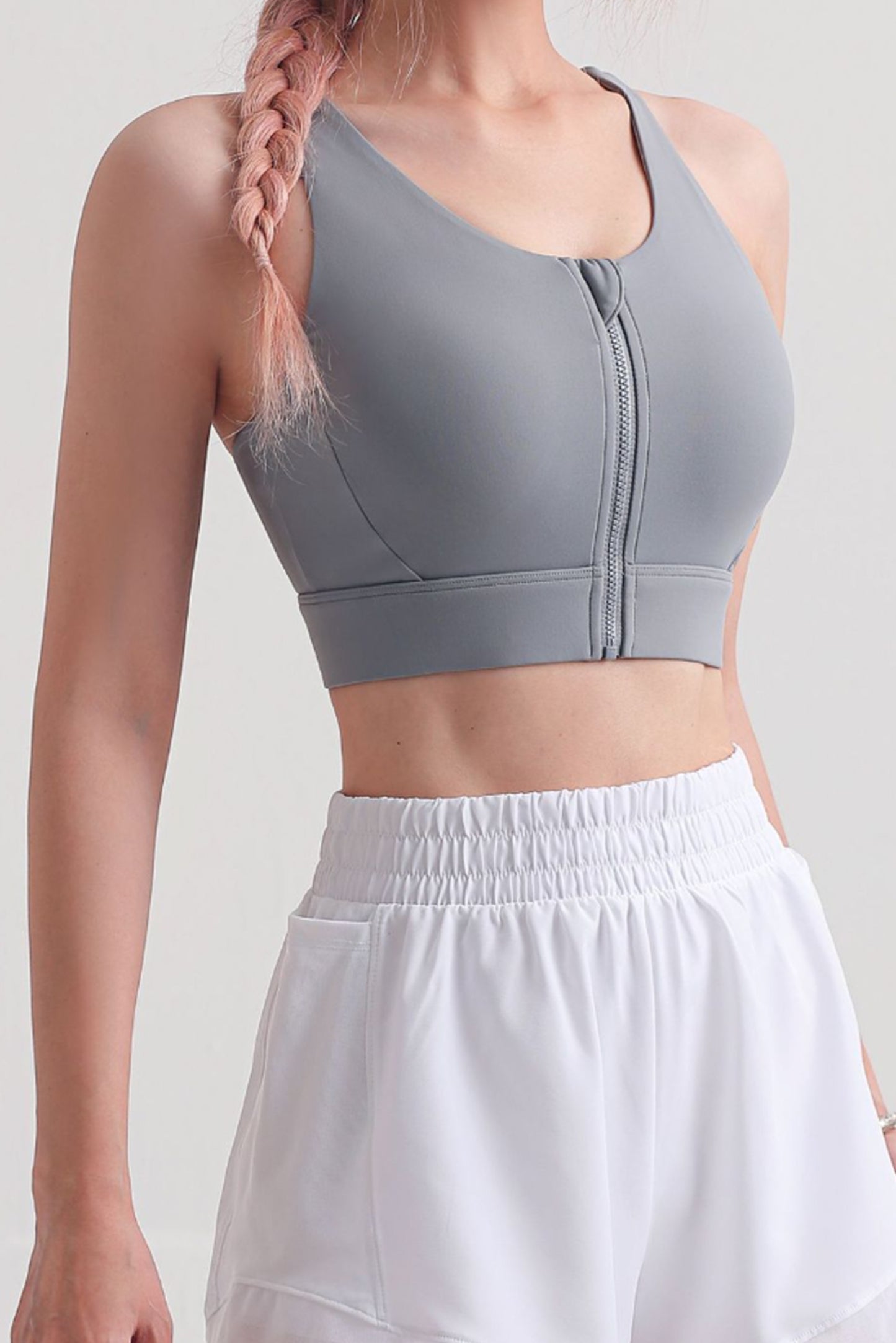 SS拉链瑜伽文胸