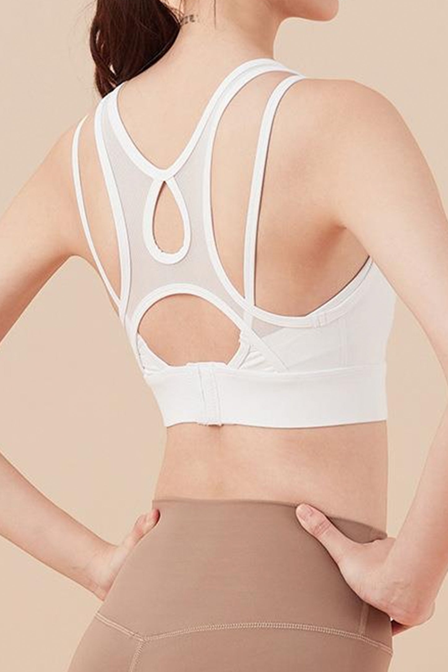 撞色高强度防震文胸