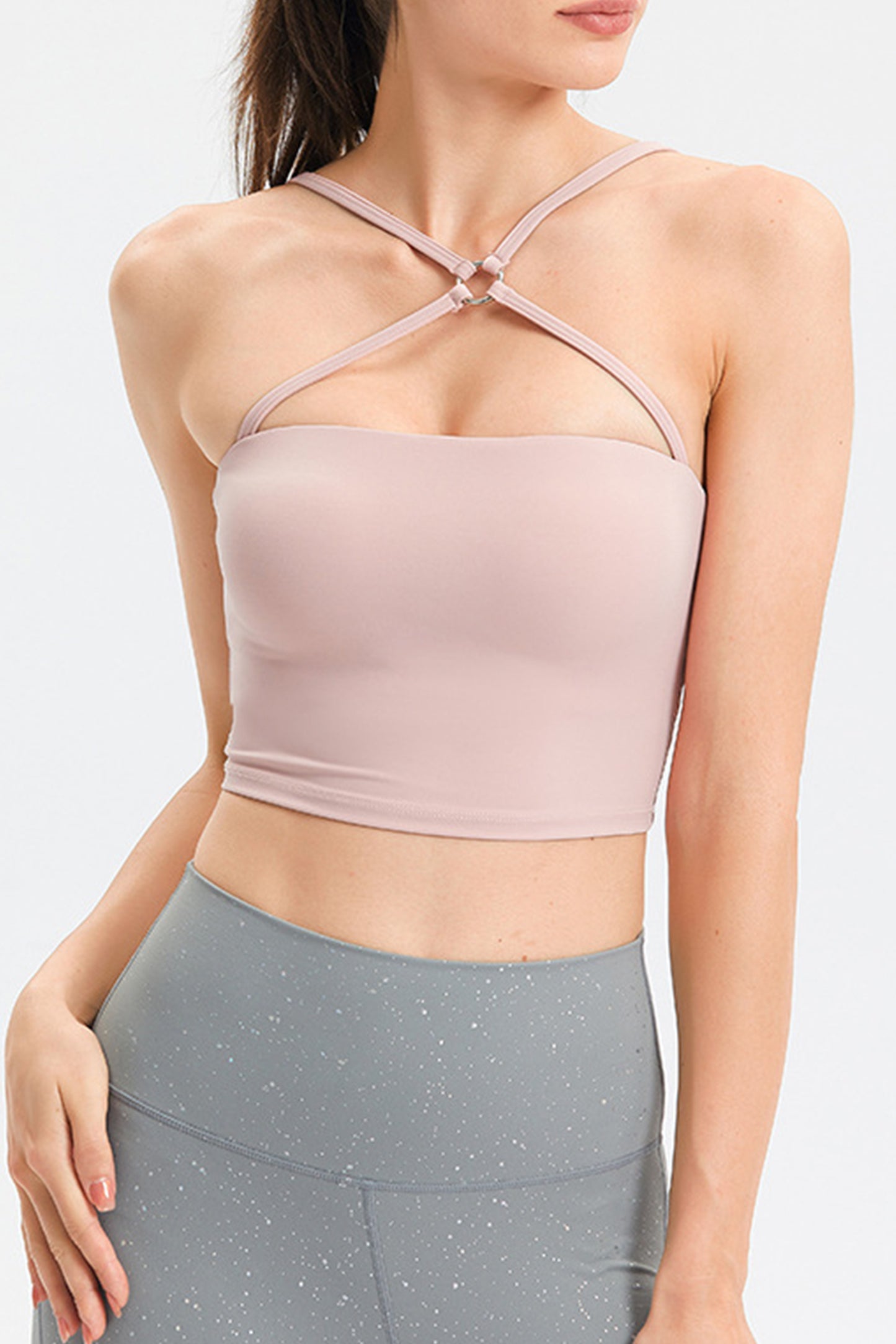 欧美细肩带交叉文胸