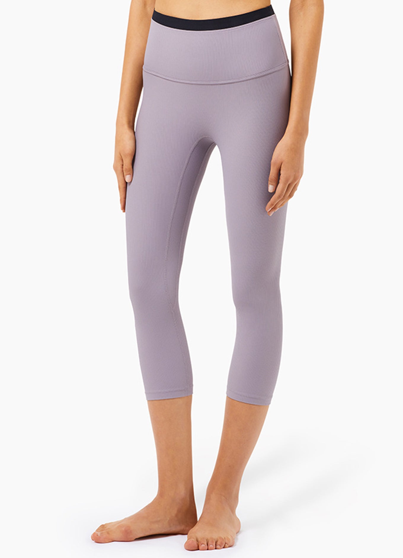 两级镶色锁妖蜜桃裤