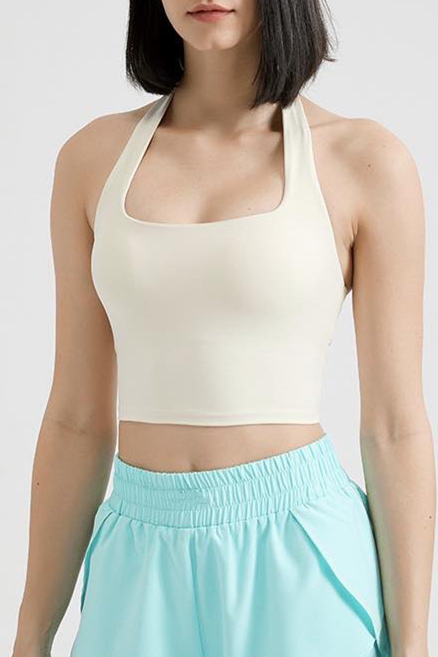 露背挂脖聚拢文胸